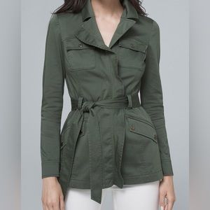New with Tags! White House Black Market Safari Jacket With Removable Belt Sz 10